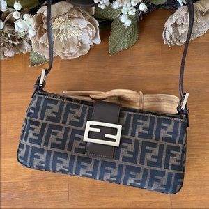 FENDI Zucca Baguette Shoulder Bag